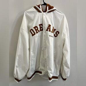White and Brown 'Dreams' Jacket